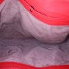Borsa a secchiello Bottega Veneta Baseball in pelle martellata e pelle intrecciata rossa - Detail D2 thumbnail