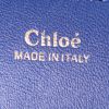 Chloé Drew small model shoulder bag in blue and white leather - Detail D3 thumbnail