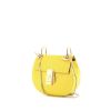 Chloé Drew small model shoulder bag in yellow grained leather - 00pp thumbnail