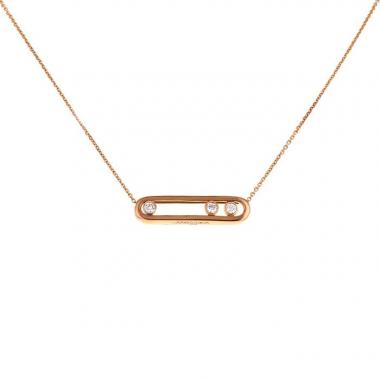 Collier Messika Move en or rose et diamants