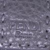 Fendi Selleria wallet in grey grained leather - Detail D4 thumbnail