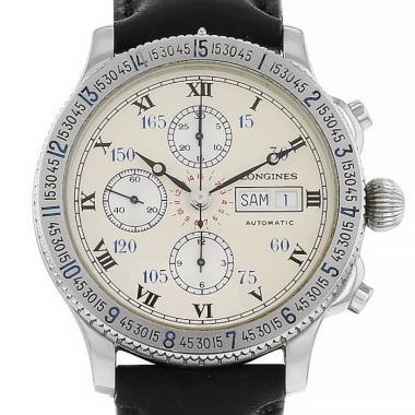 Montre Longines Lindbergh en acier Vers  1989