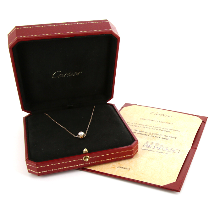 Cartier C de Cartier necklace in yellow gold and pearl - Detail D2