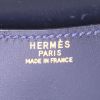 Bolsito de mano Hermes Rio en cuero box azul - Detail D3 thumbnail