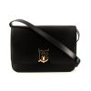 Burberry TB shoulder bag in black leather - 360 thumbnail