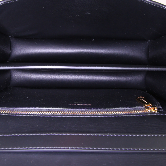 Burberry TB shoulder bag in black leather - Detail D2