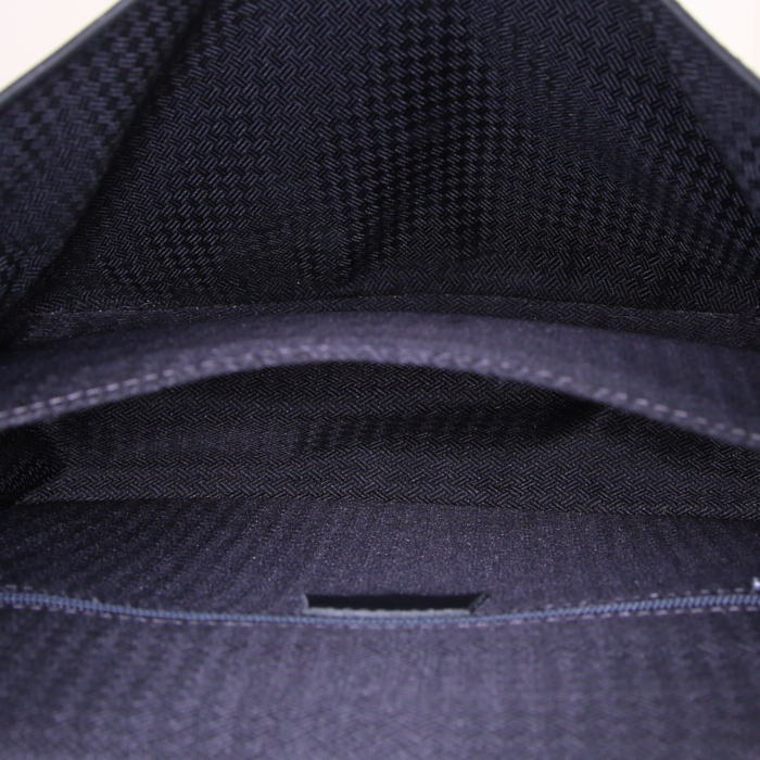 Dior Vintage shoulder bag in Griolet monogram canvas and black leather - Detail D2