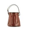 Hermès  Farming handbag  in burgundy box leather - 360 thumbnail