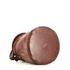 Hermès  Farming handbag  in burgundy box leather - Detail D4 thumbnail