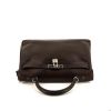 Hermes Kelly 35 cm handbag in brown box leather - 360 Front thumbnail