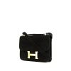 Bolso de mano Hermès  Constance en cuero de ternero doblis negro - 00pp thumbnail