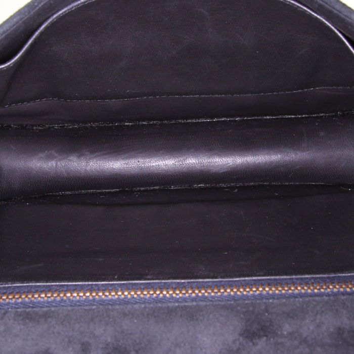 Hermès  Constance handbag  in black doblis calfskin - Detail D3