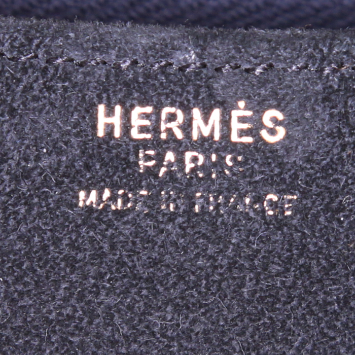 Hermès  Constance handbag  in black doblis calfskin - Detail D4