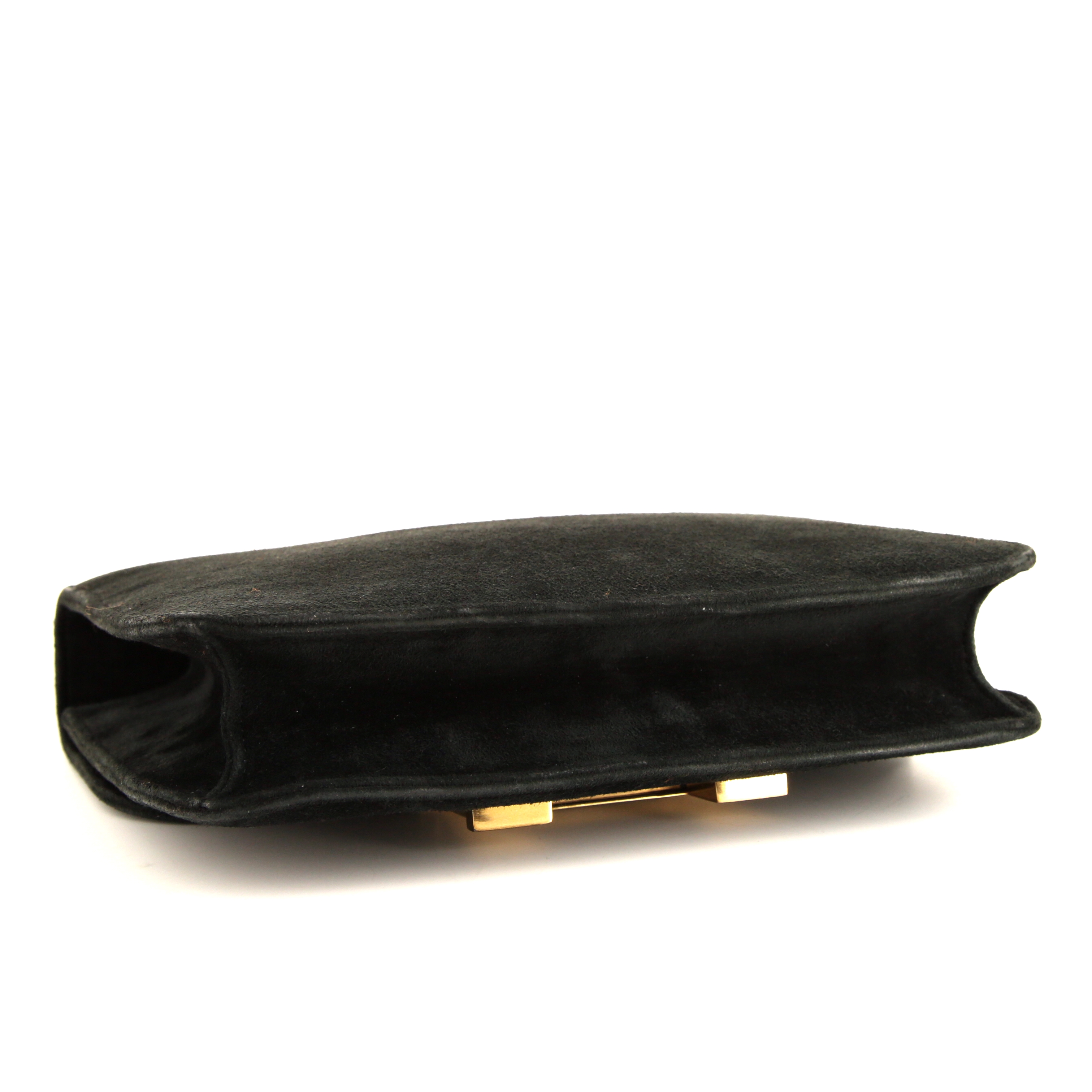 Hermès  Constance handbag  in black doblis calfskin - Detail D5
