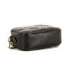 Bolso bandolera Gucci GG Marmont modelo pequeño en cuero acolchado negro - Detail D4 thumbnail