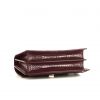 Saint Laurent Sunset shoulder bag in burgundy leather - Detail D5 thumbnail