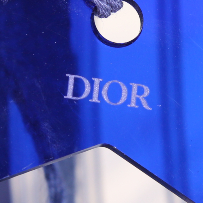 Shopping bag Dior Book Tote Dioriviera in PVC trasparente con motivo - Detail D3