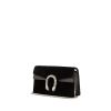 Bolso bandolera Gucci Dionysus mini en terciopelo negro y cuero negro - 00pp thumbnail