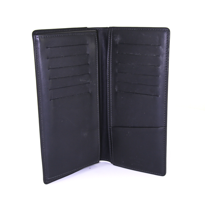 Louis Vuitton Brazza wallet in blue Cobalt damier canvas - Detail D2