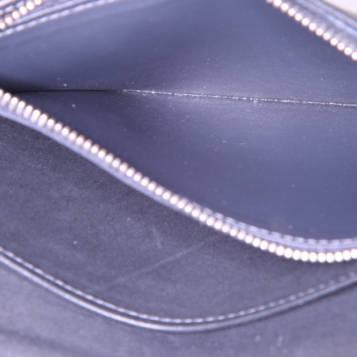 Louis Vuitton Brazza wallet in blue Cobalt damier canvas - Detail D3