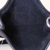 Sac bandoulière Hermès Mini Evelyne en cuir togo noir - Detail D2 thumbnail