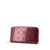 Portafogli Louis Vuitton Zippy in pelle verniciata monogram viola - 00pp thumbnail