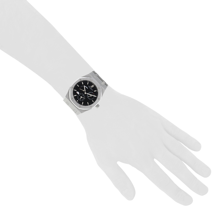 Audemars Piguet Royal Oak Dual Time watch in stainless steel Ref: 26120ST Circa  2011 - Detail D1