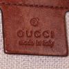Gucci Mors shopping bag in beige raphia and brown leather - Detail D3 thumbnail
