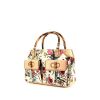 Gucci Bamboo handbag in beige canvas and beige leather - 00pp thumbnail