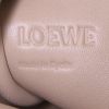 Sac de format bourse Loewe Bucket en daim beige et raffia beige - Detail D3 thumbnail