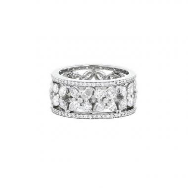 Bague bandeau Tiffany 
Co Victoria en platine et diamants Bague bandeau Tiffany 
Co Victoria en platine et diamants
