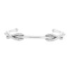 Brazalete redondo abierto Tiffany & Co Infinity en oro blanco y diamantes - 00pp thumbnail