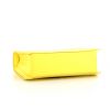 Versace shoulder bag in yellow leather - Detail D4 thumbnail