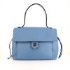 Louis Vuitton Lockme handbag in blue grained leather - 360 thumbnail