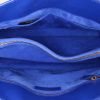 Bolso de mano Saint Laurent Sac de jour en cuero azul eléctrico - Detail D3 thumbnail