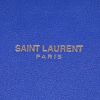 Bolso de mano Saint Laurent Sac de jour en cuero azul eléctrico - Detail D4 thumbnail