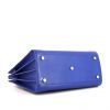 Bolso de mano Saint Laurent Sac de jour en cuero azul eléctrico - Detail D5 thumbnail