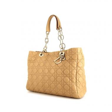 Shopping bag Dior Shopping in pelle beige cannage