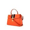 Gucci Sylvie handbag in orange leather - 00pp thumbnail