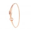 Bracelet jonc Hermès Galop en or rose et diamant, taille XS - Detail D1 thumbnail