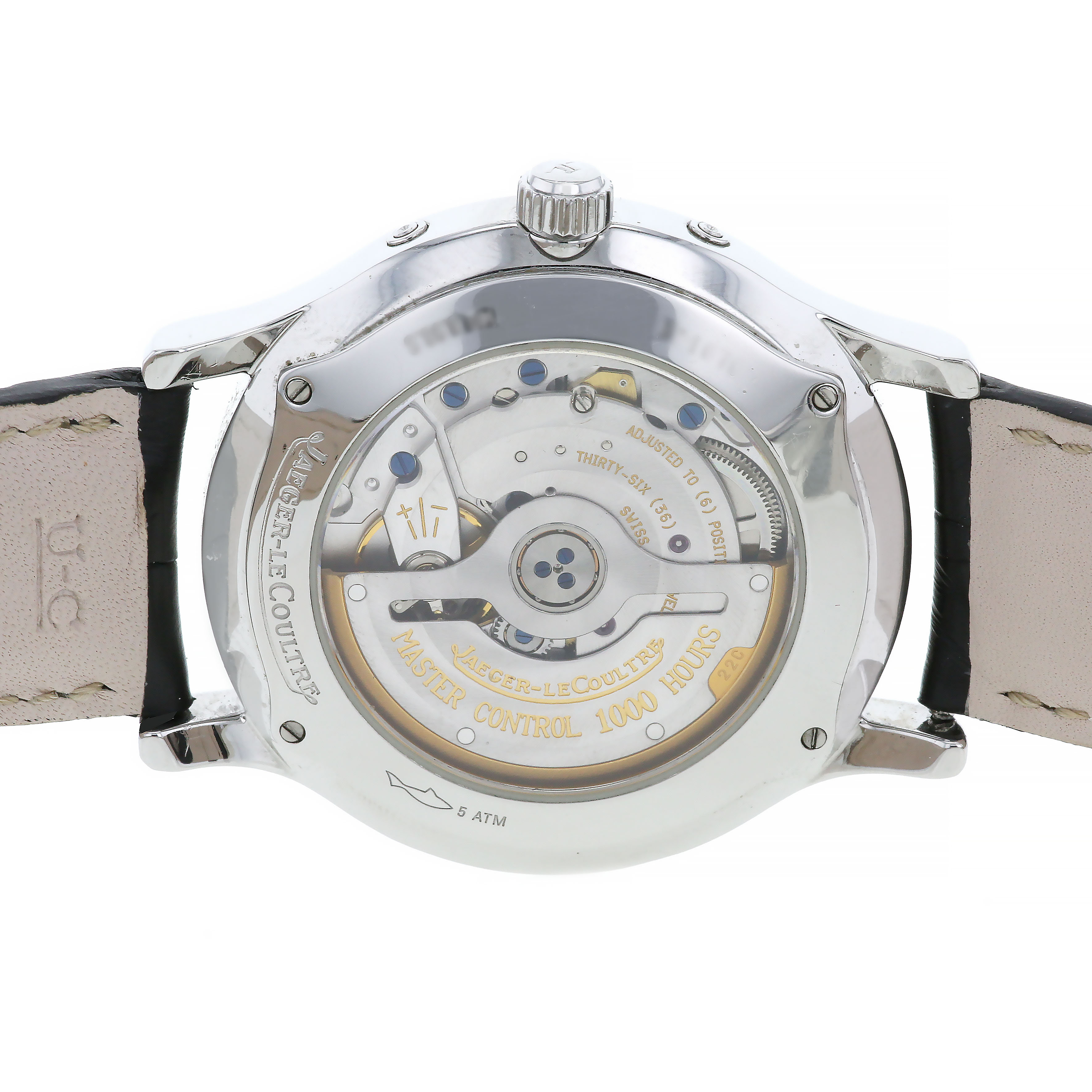Montre Jaeger Lecoultre Master Control Calendar en acier Ref :  140898S Vers  2000