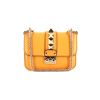 Valentino Rockstud Lock shoulder bag in yellow leather - 360 thumbnail