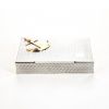 Hermès, rectangular box in guilloche silver with marine anchor decoration in vermeil, 1970s - 360 thumbnail