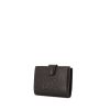 Chanel wallet in black grained leather - 00pp thumbnail
