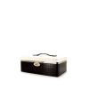 Chanel Vanity jewelry box in black and white crocodile - 00pp thumbnail