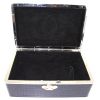 Chanel Vanity jewelry box in black and white crocodile - Detail D1 thumbnail