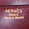 Porta-documentos Hermès Sac à dépêches en cuero box color burdeos - Detail D3 thumbnail