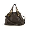 Chloé Paraty handbag in brown leather - 360 thumbnail