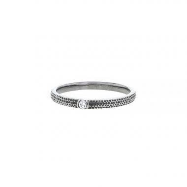 Anello De Beers Talisman in oro invecchiato e diamante