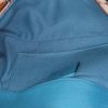 Pochette Gucci Mors in tela monogram beige e pelle blu - Detail D3 thumbnail